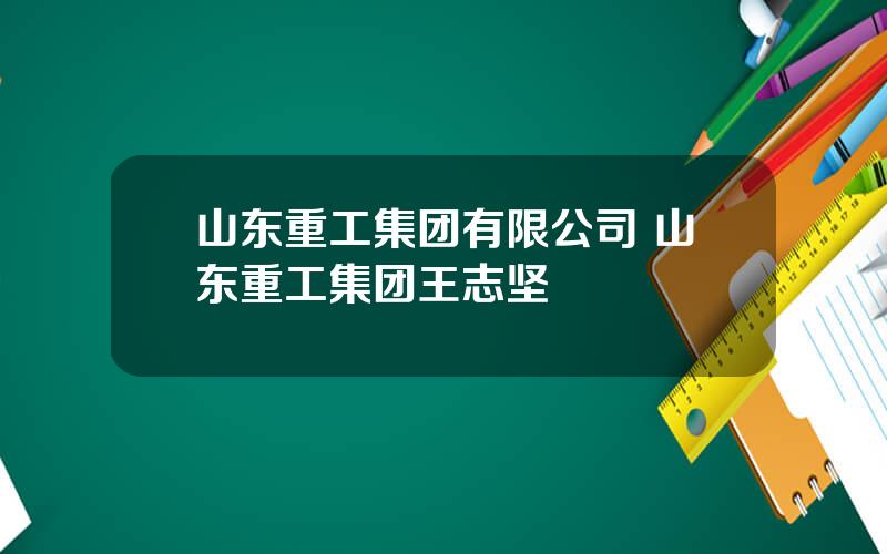 山东重工集团有限公司 山东重工集团王志坚